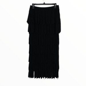 Tadashi Vintage Skirt Medium Black Elastic Waistband